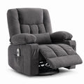 Massage Rocker Recliner Chair in Dark Gray