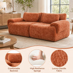 Wide Cloud Loveseat Sofa product details