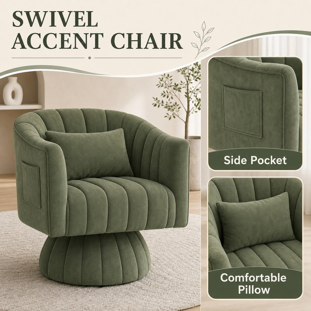 Swivel Barrel Reading Chair product details