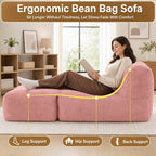 Fold-Out Corduroy Floor Lounger styled in a room