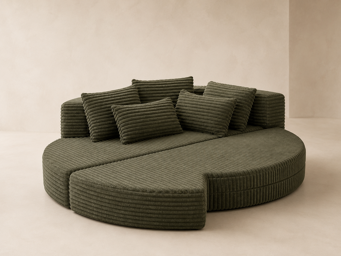 Round Convertible Lounge Sofa