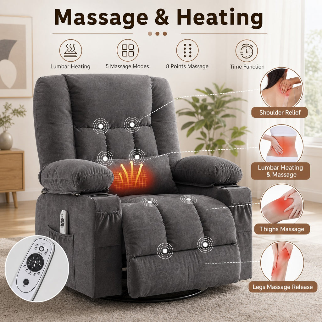 Massage Rocker Recliner Chair product details