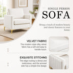 Velvet Accent Reading Chair product details