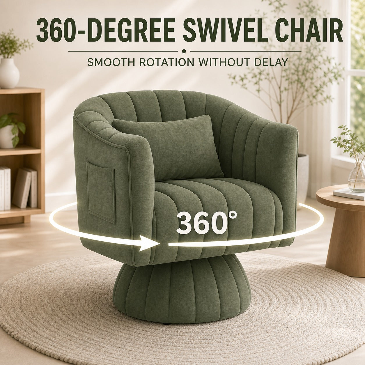 Swivel Barrel Reading Chair product details