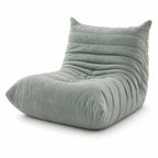 Velvet Floor Lounge Chair in Sage Green